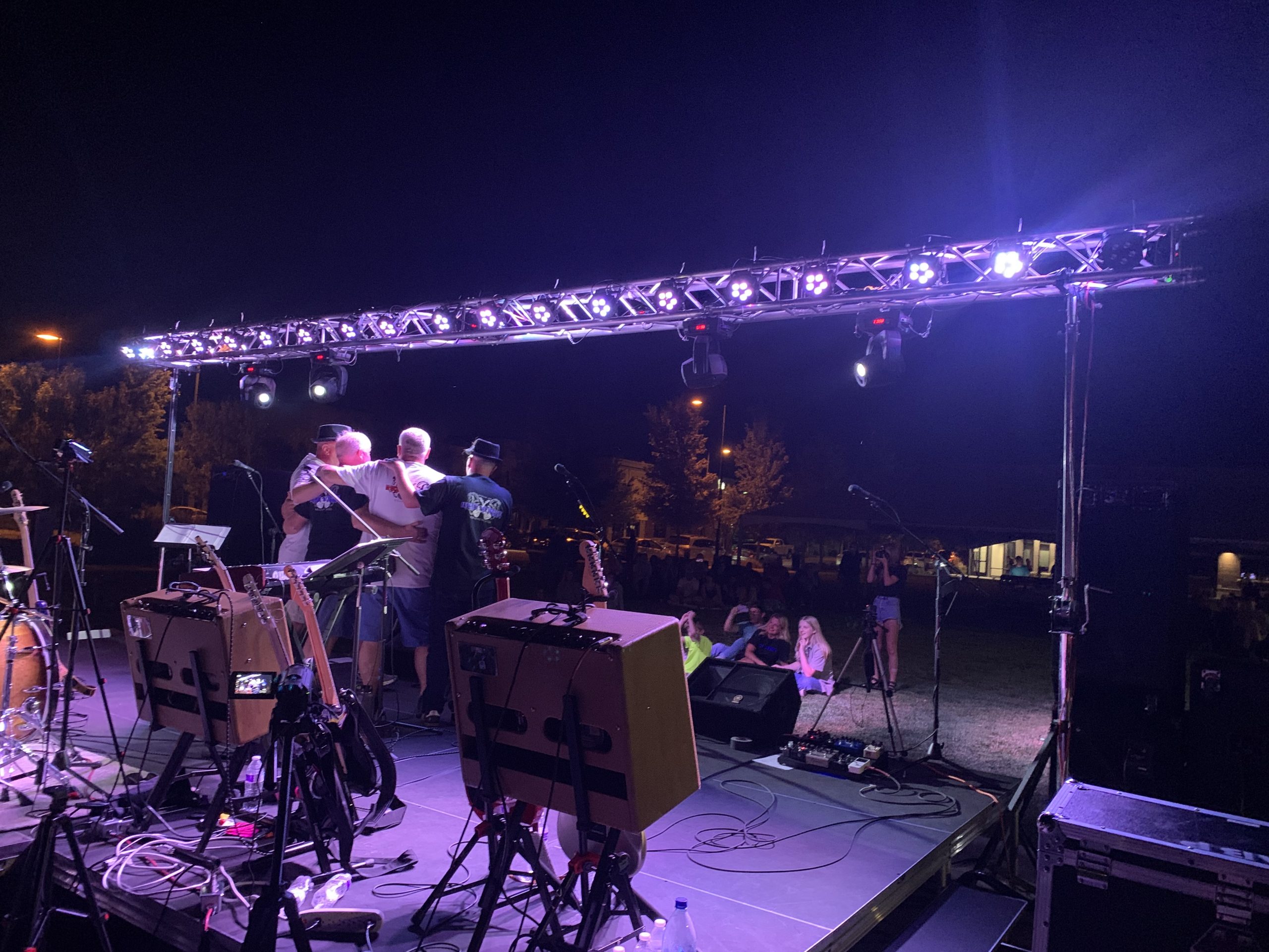 Live band performing at an A&B Productions event