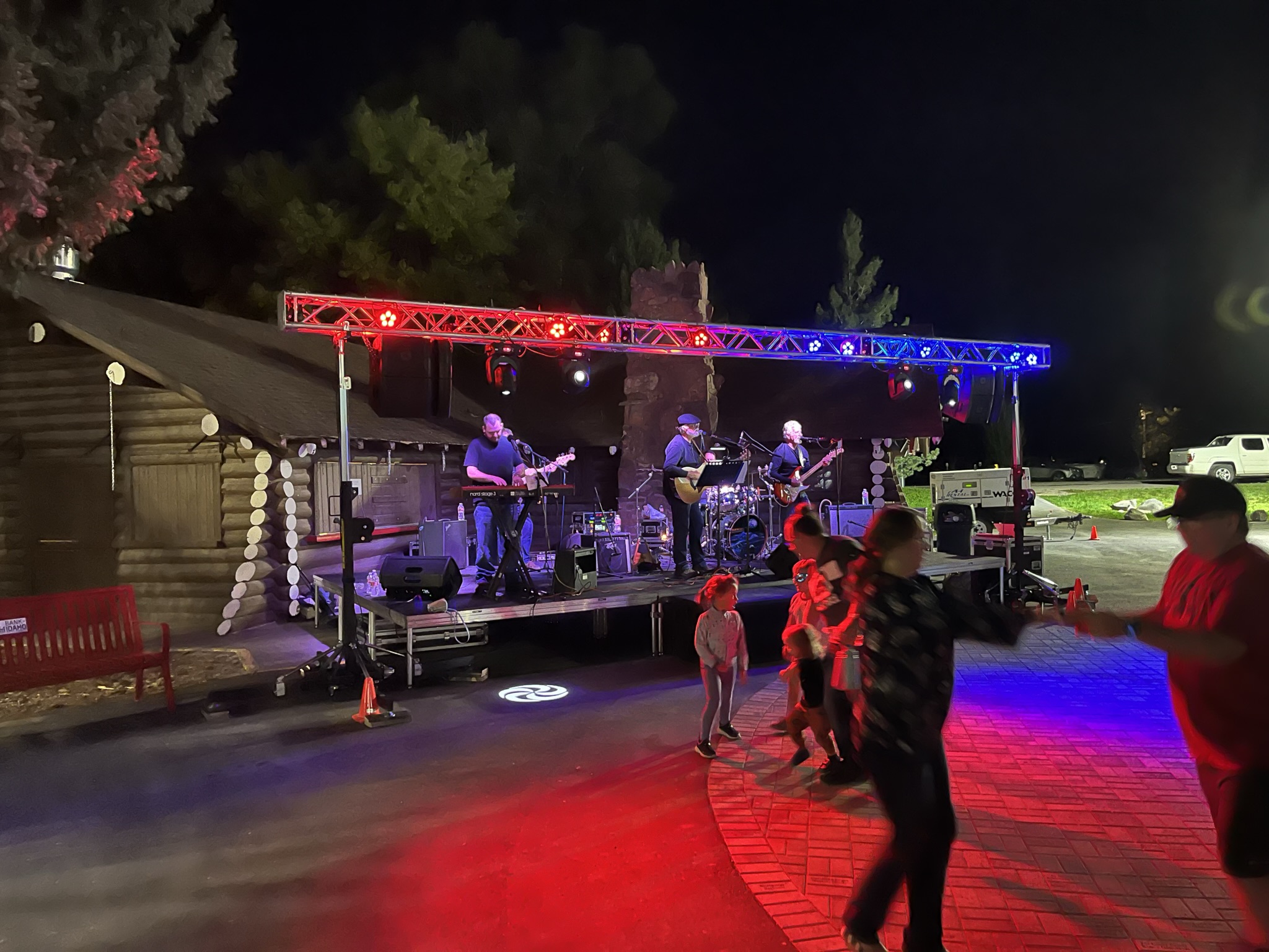 Live band performing at an A&B Productions event