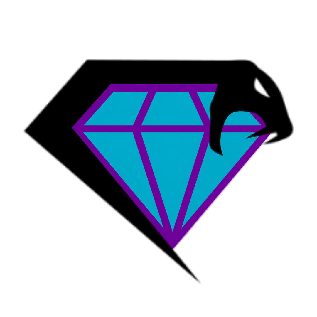 Diamond and snake high school logo