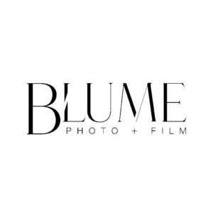 Blume Photo + Film logo representing professional photography and videography services.
